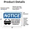 Signmission 3.5 in Height, 5 in Width, Vinyl Decal, Rectangle OS-2PACK-NS-D-35-L-18206 - alternate 4